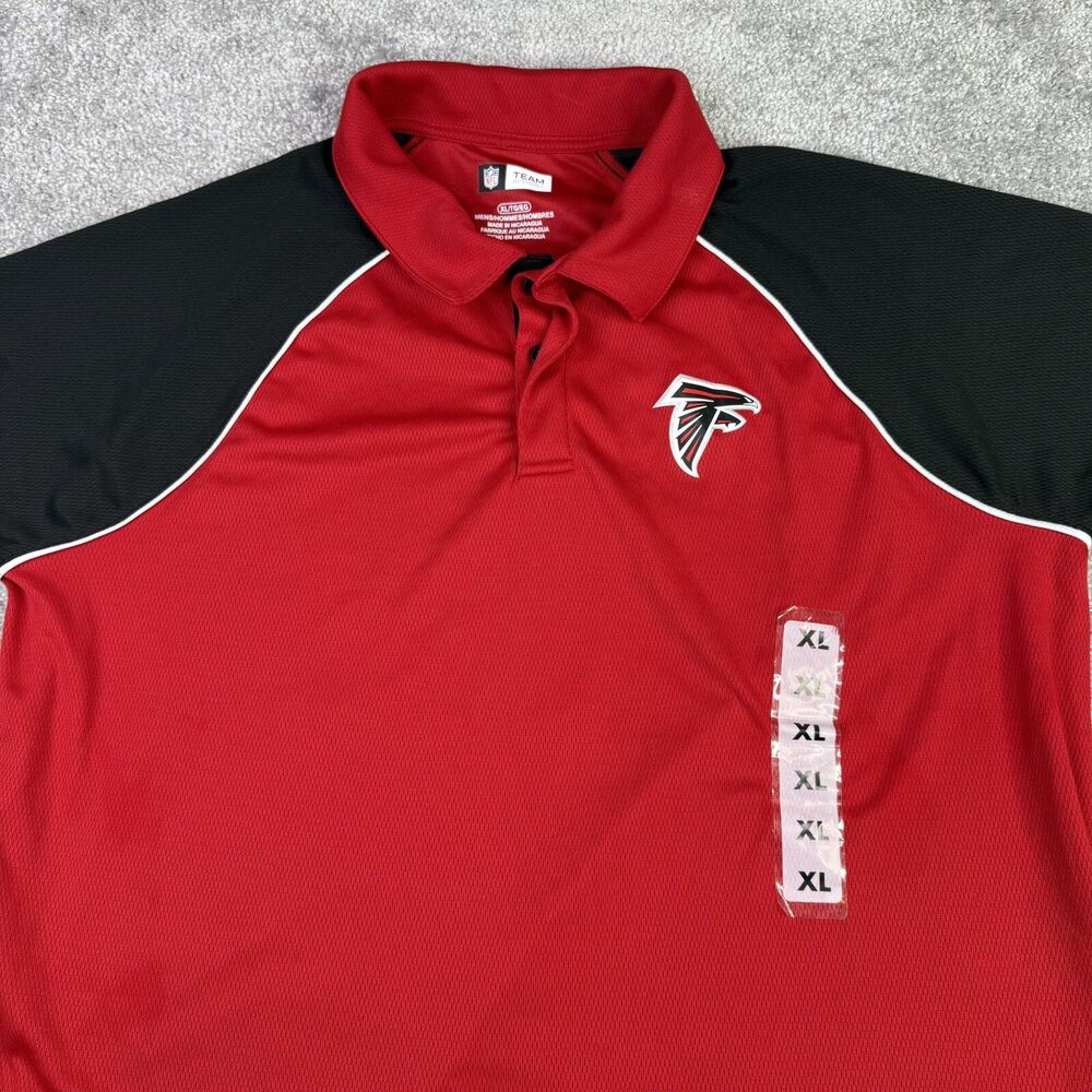 Atlanta Falcons Shirt Mens XL Red  NFL Team Apparel Polo